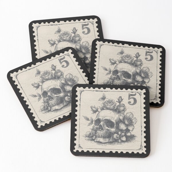 Item preview, Dark Academia Stamp designed and sold by Inspired Life Creative.