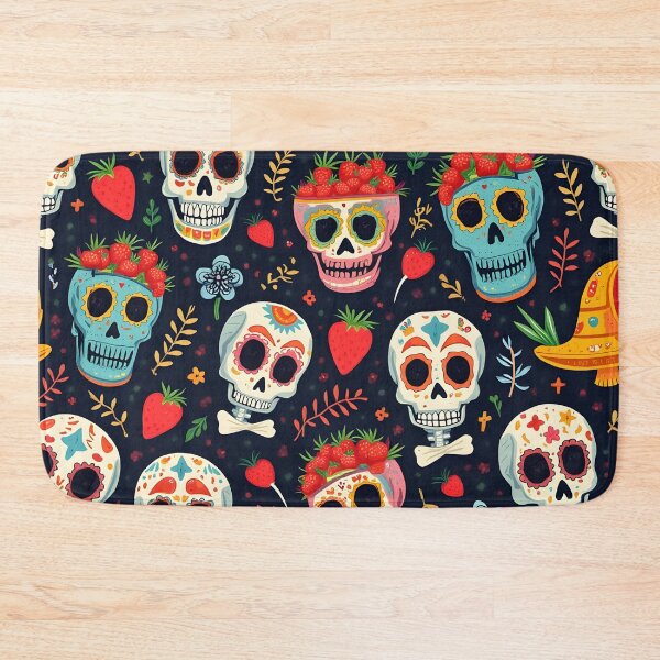 Item preview, Strawberry Skulls – Spooky Summerween Pattern designed and sold by WhimsicalThredz.