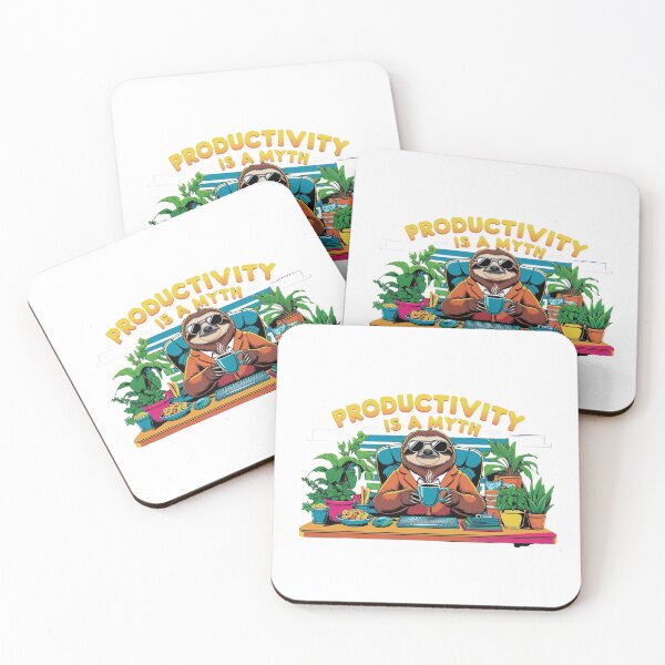 Item preview, Sloth Boss Says Productivity Is a Myth designed and sold by HappyPrintLab.