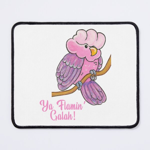 Item preview, Ya Flamin' Galah – Cute Aussie Bird Art in Pink and Purple designed and sold by CanSparkleArt.