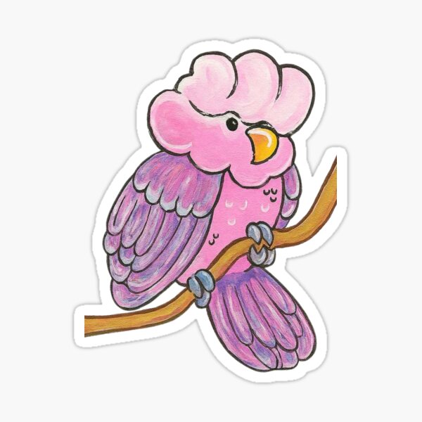 Item preview, Pink Galah - Cute Australian Bird Cartoon designed and sold by CanSparkleArt.