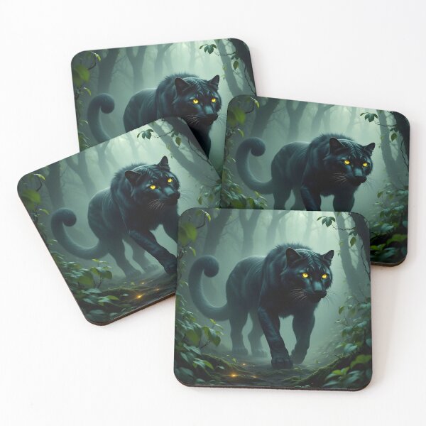 Item preview, Mystic Panther Glow : Neon Yellow Wild Predator Look designed and sold by Felia001.