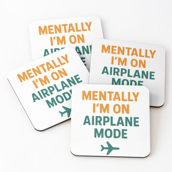 Item preview, Mentally I’m on Airplane Mode - Funny Relatable Quote Design designed and sold by FashCode.
