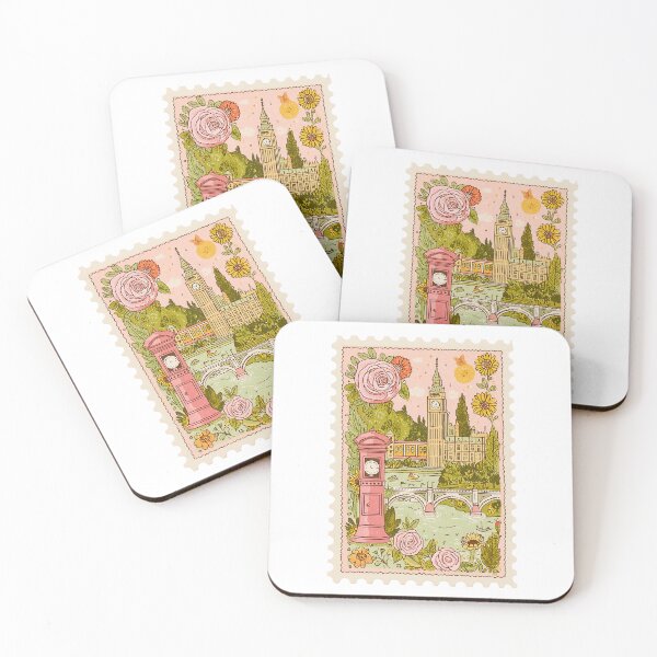 Item preview, Aesthetic London Postage Stamp designed and sold by Inspired Life Creative.