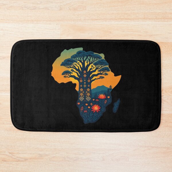 Item preview, Rooted in Africa Baobab Tree Tribal African Continent Art designed and sold by d247.