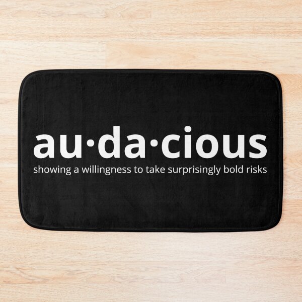 Item preview, Audacious - au·da·cious white designed and sold by NETRODESIGNS.