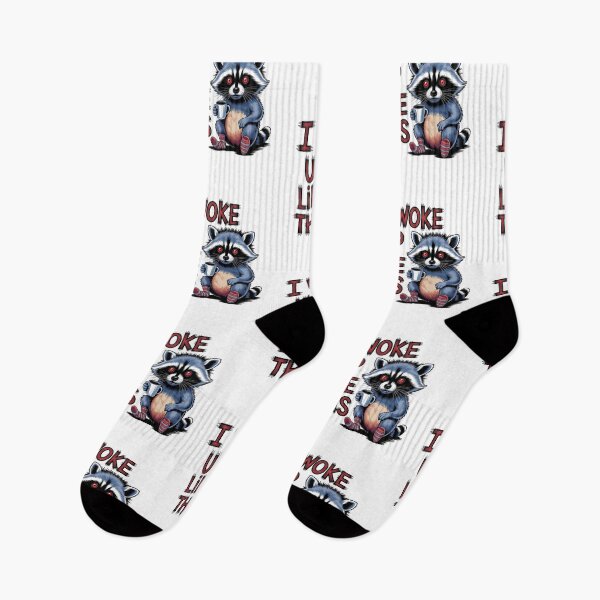 Item preview, Raccoon Coffee Lover, I Woke Up Like This designed and sold by Bliss Find And Design.