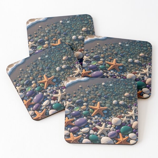 Item preview, Seaside Star Treasure - Sticker With Сyber-Marine Vibe designed and sold by Felia001.