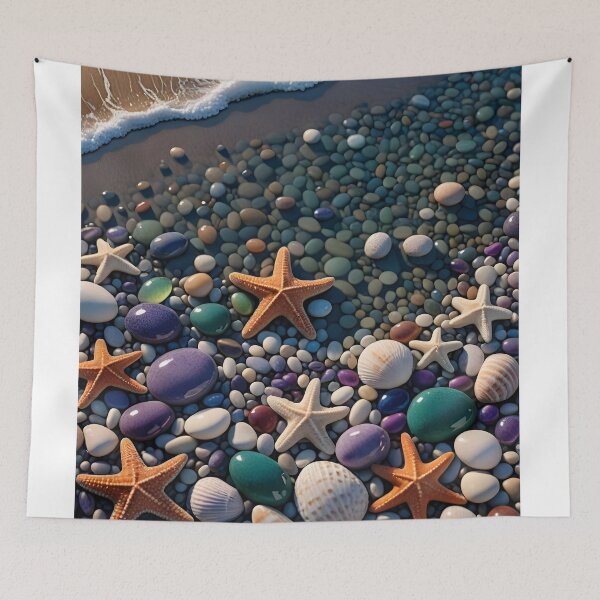 Item preview, Seaside Star Treasure - Sticker With Сyber-Marine Vibe designed and sold by Felia001.
