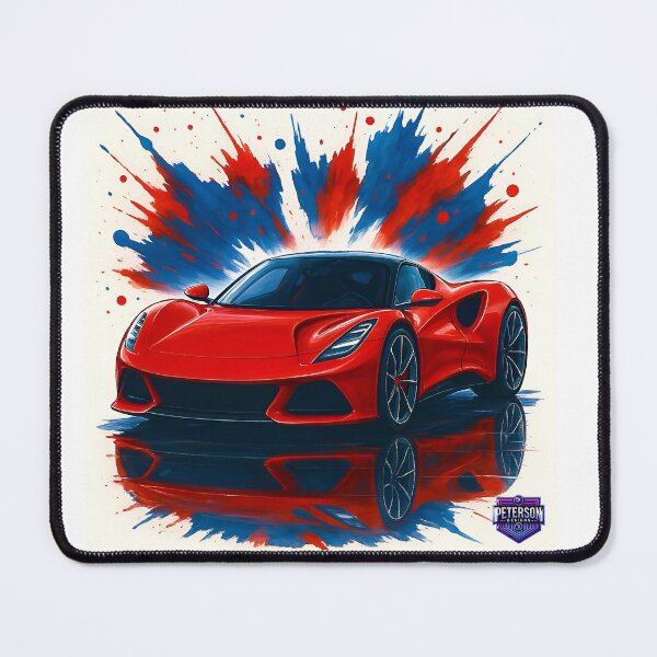 Aperçu de l'œuvre Lotus Evija Fanart (Rouge) créée et vendue par Peterson Designs.