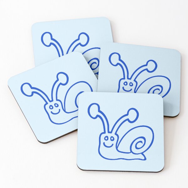 Item preview, Happy Snail Cute Smile Friendly Move Slow Funny designed and sold by shirt-o-mat.