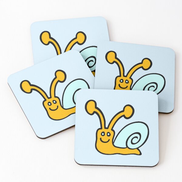 Item preview, Happy Snail Cute Smile Friendly Move Slow Funny designed and sold by shirt-o-mat.