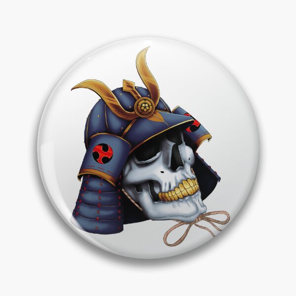 Item preview, Samurai Skull designed and sold by Quiet Cut Art.