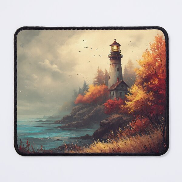 Item preview, Autumn Glory Lighthouse designed and sold by Boddicca.