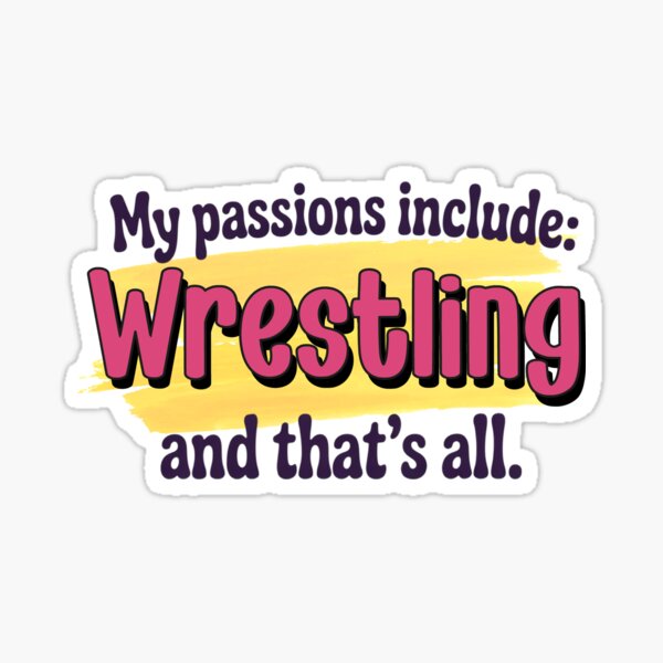 Item preview, Wrestling is my passion - Funny Wrestling Lover designed and sold by Watsonarts.