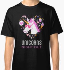 Einhorn Nacht Party Classic T-Shirt