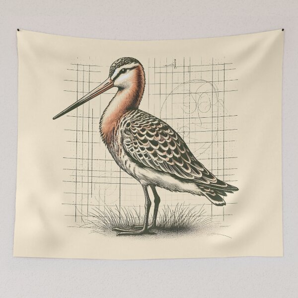 Item preview, Bar-tailed Godwit 6 designed and sold by theAVIARY7.