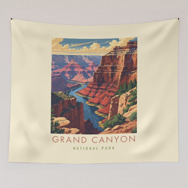 Item preview, Vintage Grand Canyon National Park  designed and sold by The Wandering Bookworm.