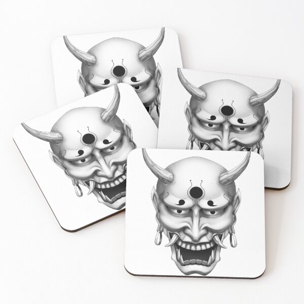 Item preview, Hannya Oni Mask designed and sold by Quiet Cut Art.