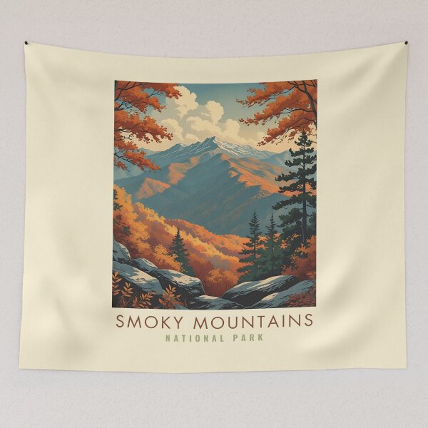 Item preview, Vintage Smoky Mountains National Park designed and sold by The Wandering Bookworm.
