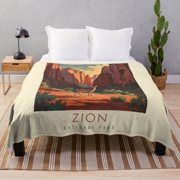 Item preview, Vintage Zion National Park  designed and sold by The Wandering Bookworm.