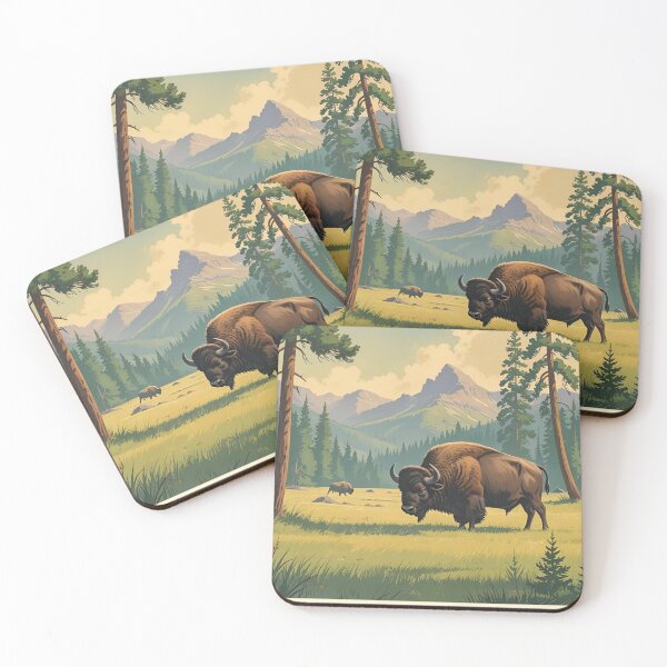 Item preview, Vintage Yellowstone National Park designed and sold by The Wandering Bookworm.