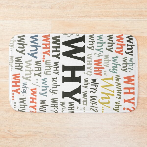 Item preview, WHY? | Emotional Typography Art Print & Apparel designed and sold by Studio Reverie.