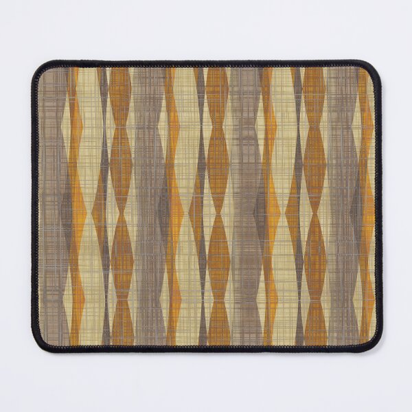 Item preview, Golden Grass Bark Cloth Modern Geometric Seamless Repeat designed and sold by Sharon Schwalbe.