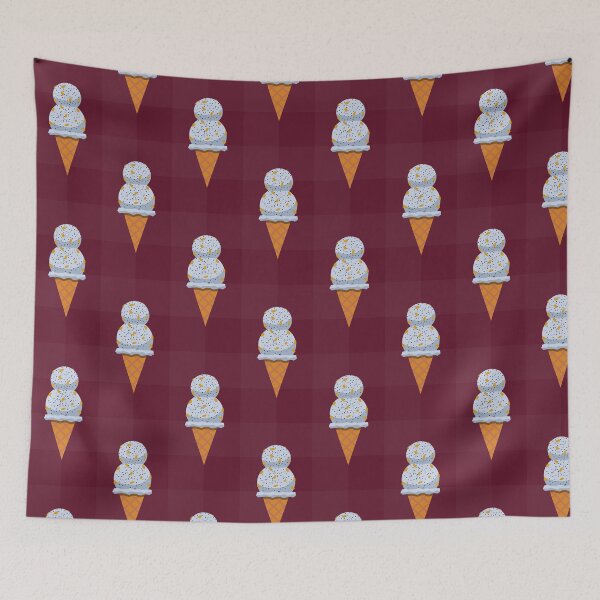 Item preview, Black Sesame & Honey-Soaked Chestnut Ice Cream Pattern designed and sold by Wildseer.