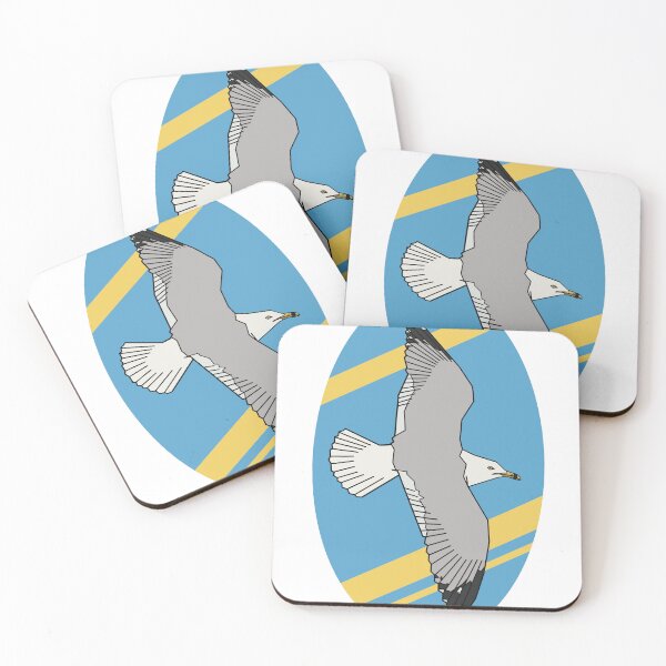 Item preview, Geometric Ring-billed Gull designed and sold by birdsbyblue.