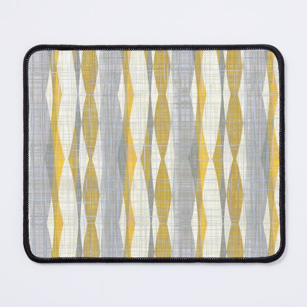 Item preview, Retro Grey and Yellow Bark Cloth Seamless Repeat designed and sold by Sharon Schwalbe.