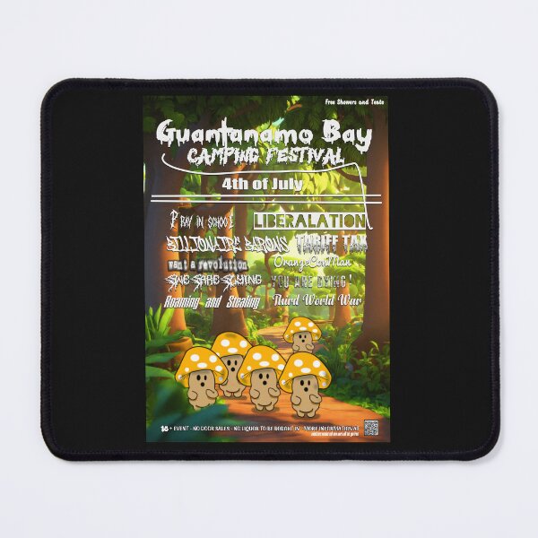 Item preview, Guantánamo Bay Camping and Music Festival - Cuba - 4th of July 2026- satire designed and sold by SilentlyRob668.