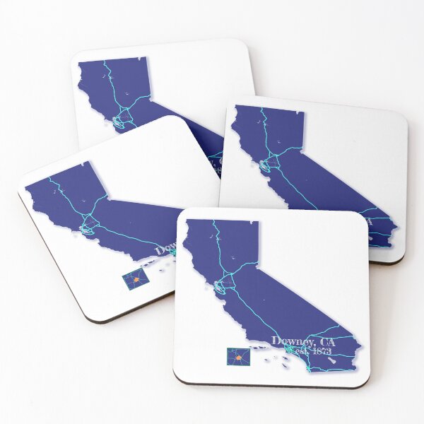 Item preview, Downey, CA [Blue] designed and sold by PhilbonianDezin.