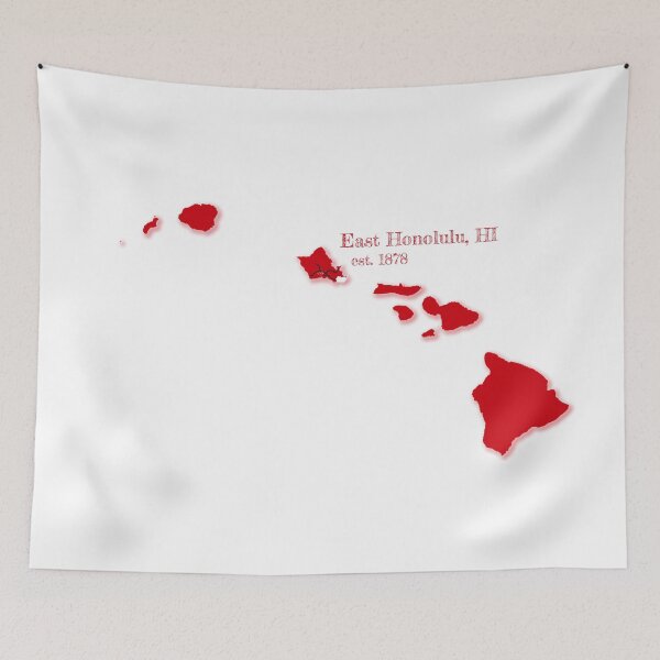 Item preview, East Honolulu, HI [Red] designed and sold by PhilbonianDezin.