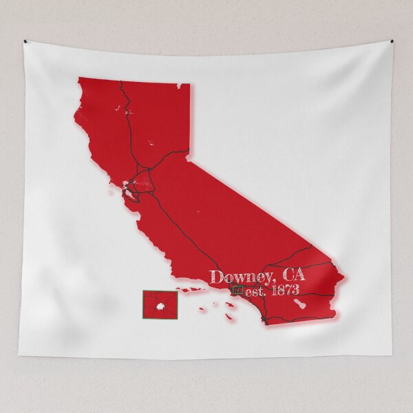 Item preview, Downey, CA [Red] designed and sold by PhilbonianDezin.