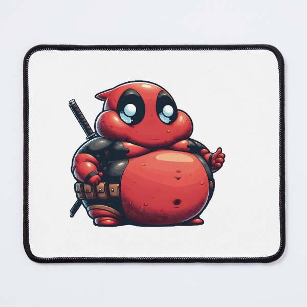 Item preview, Cute Chubby Fatpool Parody Sticker – Funny Cartoon Superhero designed and sold by Greemo03.