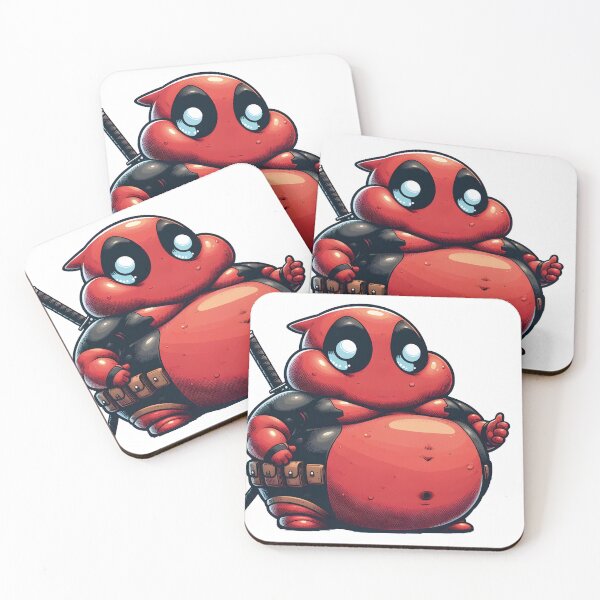 Item preview, Cute Chubby Fatpool Parody Sticker – Funny Cartoon Superhero designed and sold by Greemo03.