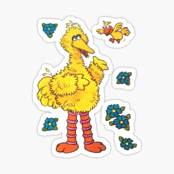 Item preview, big bird inspired vintage print  designed and sold by muppetbecca.