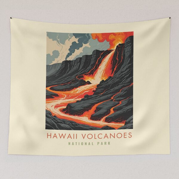 Item preview, Vintage Hawaii Volcanoes National Park designed and sold by The Wandering Bookworm.
