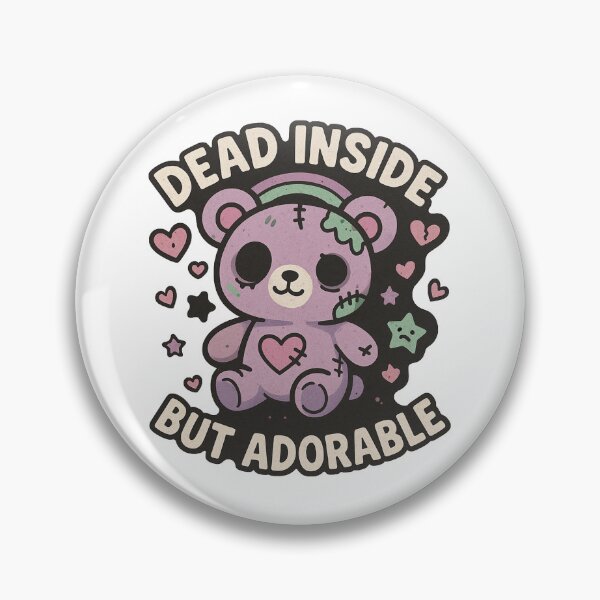 Item preview, Dead Inside but Adorable Zombie Bear – Cute Gothic Sticker designed and sold by Greemo03.