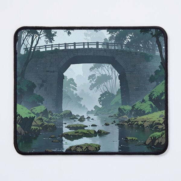 Artikelvorschau, Misty River Stone Bridge Ruhige Überquerung entworfen und verkauft von Ledsor.
