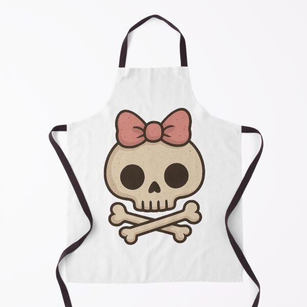 Item preview, Cute Girly Skull with Bow – Kawaii Pirate Aesthetic Sticker designed and sold by Greemo03.