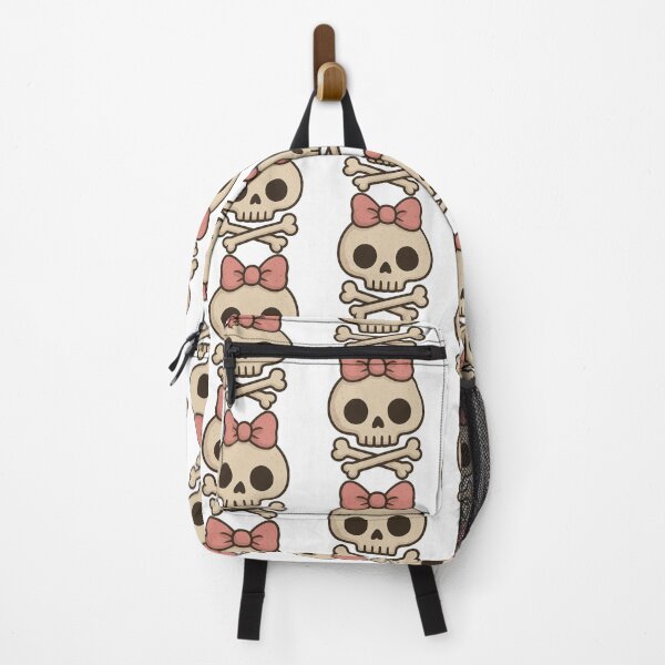 Item preview, Cute Girly Skull with Bow – Kawaii Pirate Aesthetic Sticker designed and sold by Greemo03.