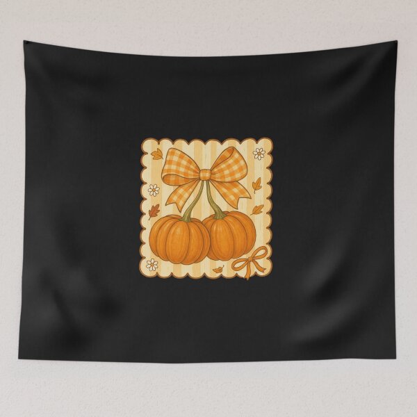Item preview, Preppy Fall Pumpkin Coquette Bow  designed and sold by diyoor.