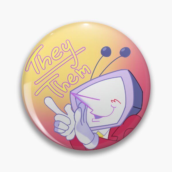 Item preview, Tenna They/Them Pronoun Pin designed and sold by p1gerc0ryd0n.