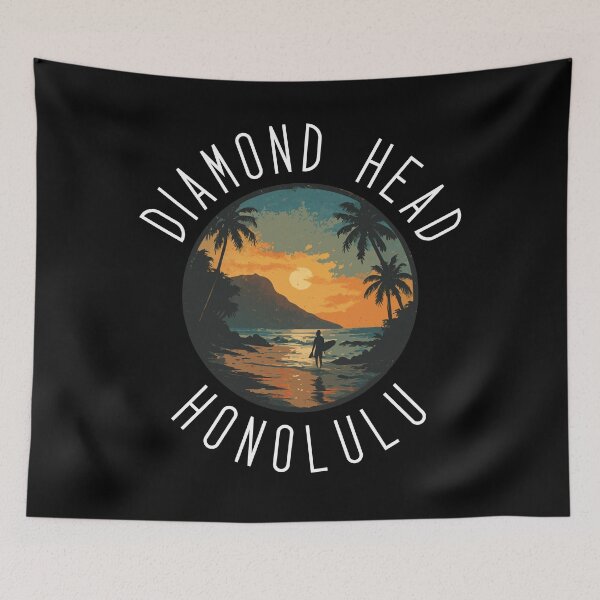 Item preview, Diamond Head - Honolulu (with White Lettering) designed and sold by VelvetRoom.