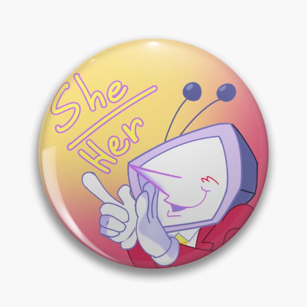 Item preview, Tenna She/Her Pronoun Pin designed and sold by p1gerc0ryd0n.