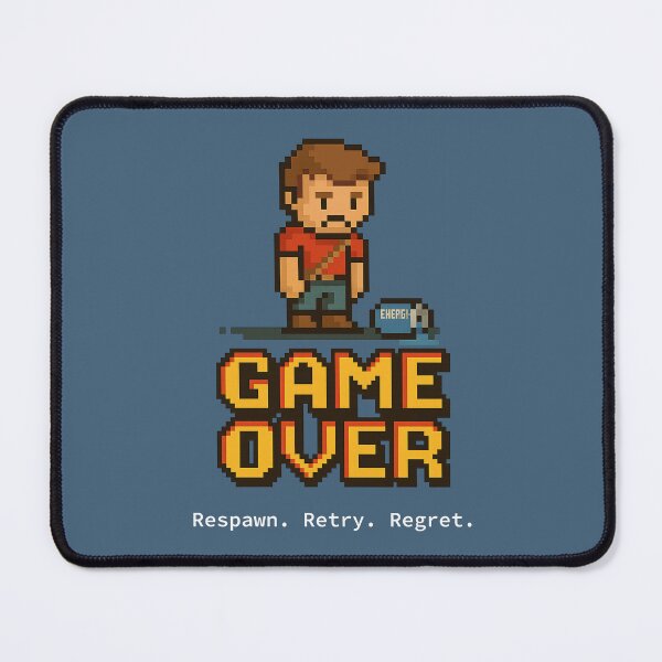 Item preview, Respawn. Retry. Regret. designed and sold by thebarrelbit.