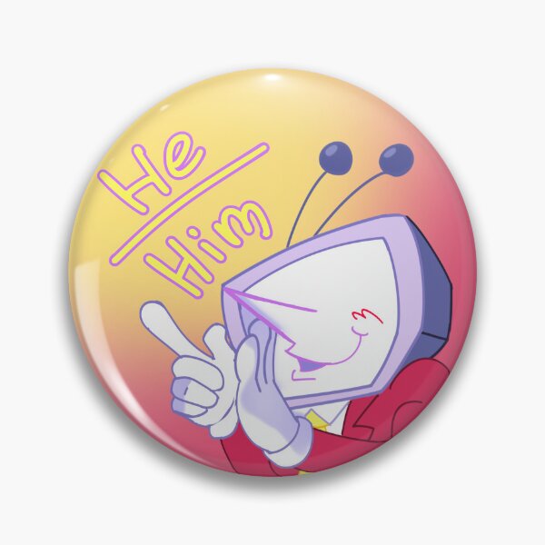 Item preview, Tenna He/Him Pronoun Pin designed and sold by p1gerc0ryd0n.