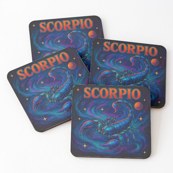 Item preview, Psychedelic Cosmic Scorpio Zodiac Sticker with Electric Vibes designed and sold by Mo & Ko Design.